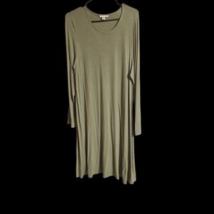 American Eagle By Payless Sage Long Sleeve Dress